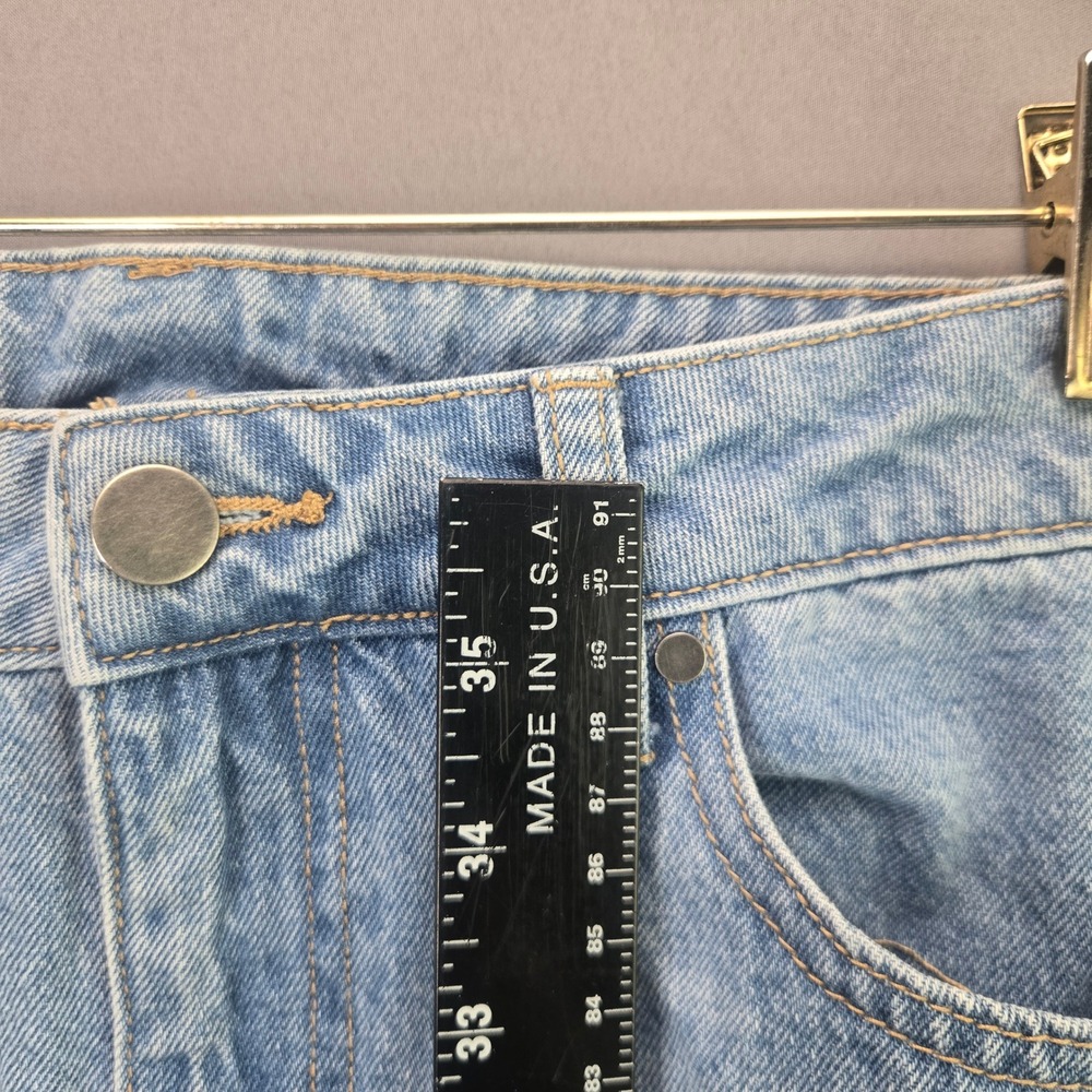 Scoop Denim Maxi Skirt Light Wash Front Slit Long Jean Skirt 4 Vintage Style - Picture 2 of 7